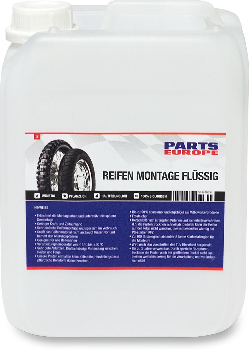Dekkmontering og balansering, PE Mounting Lube 5 Ltr — Parts Europe 40407