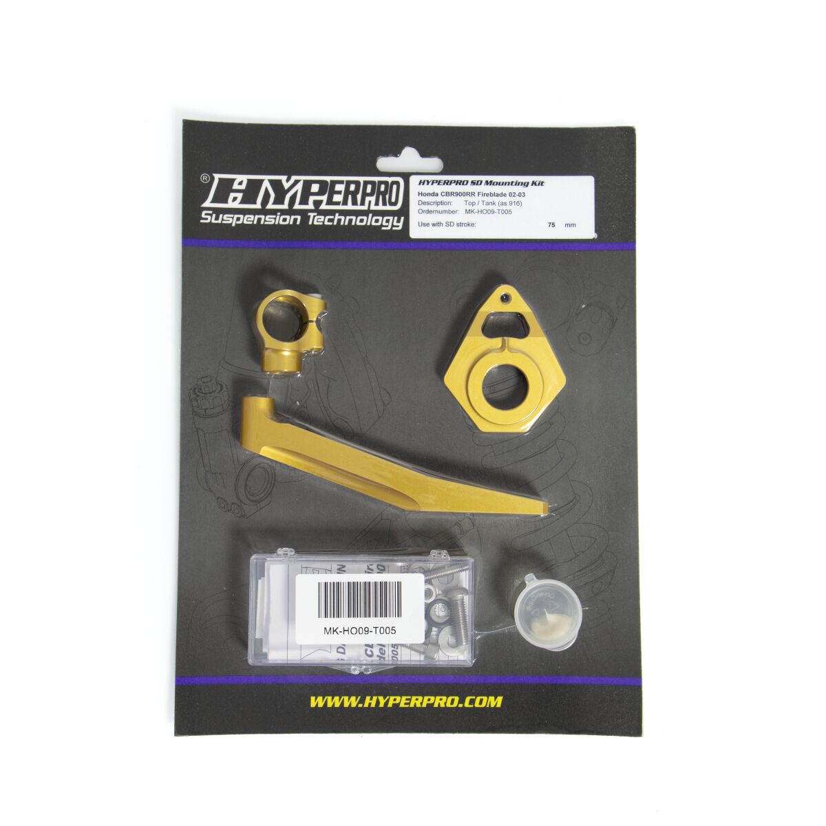 Styredempere til Honda CBR 954 RR — Hyperpro MK-HO09-T005