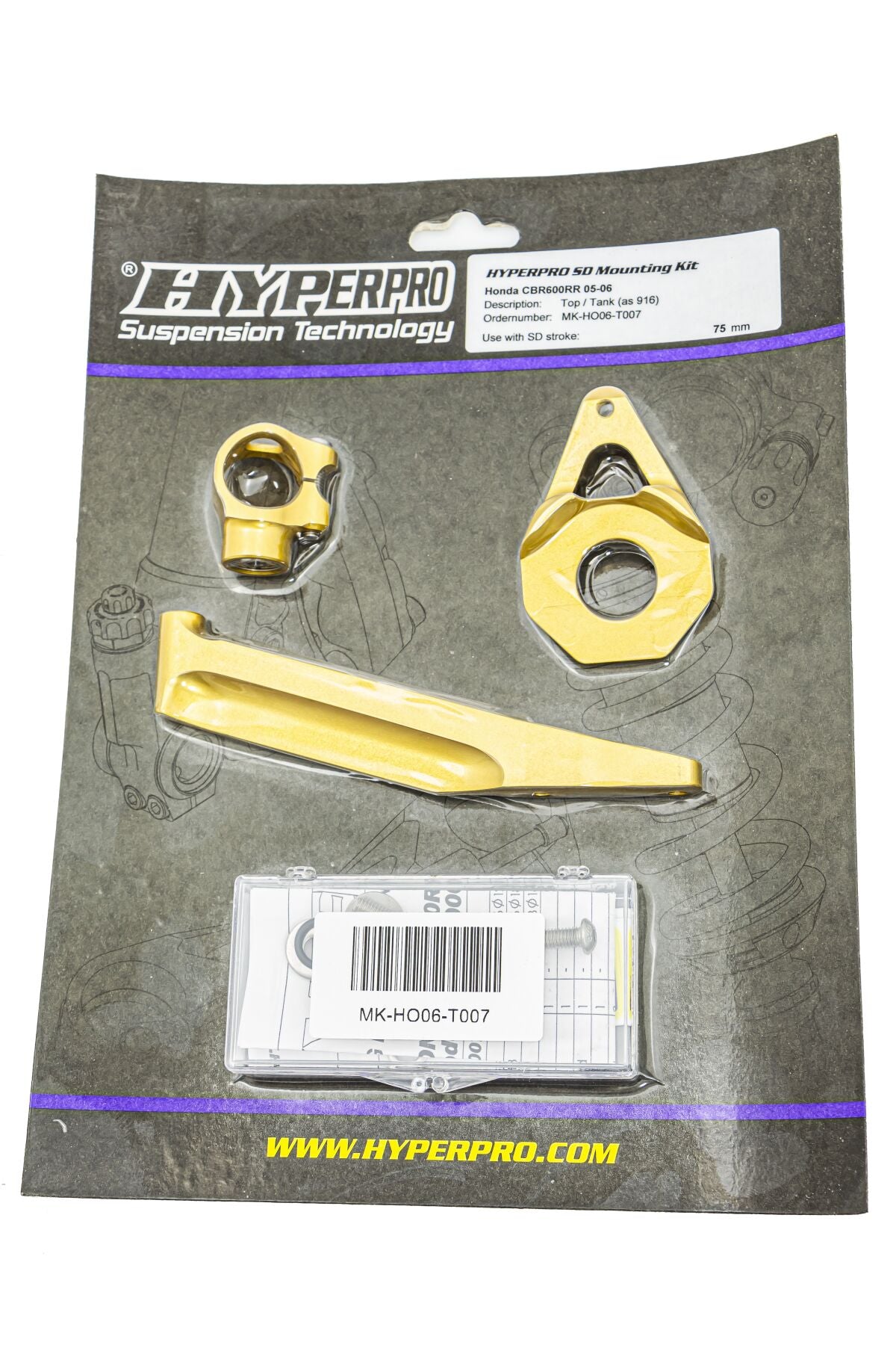 Styredempere til Honda CBR 600 RR — Hyperpro MK-HO06-T007