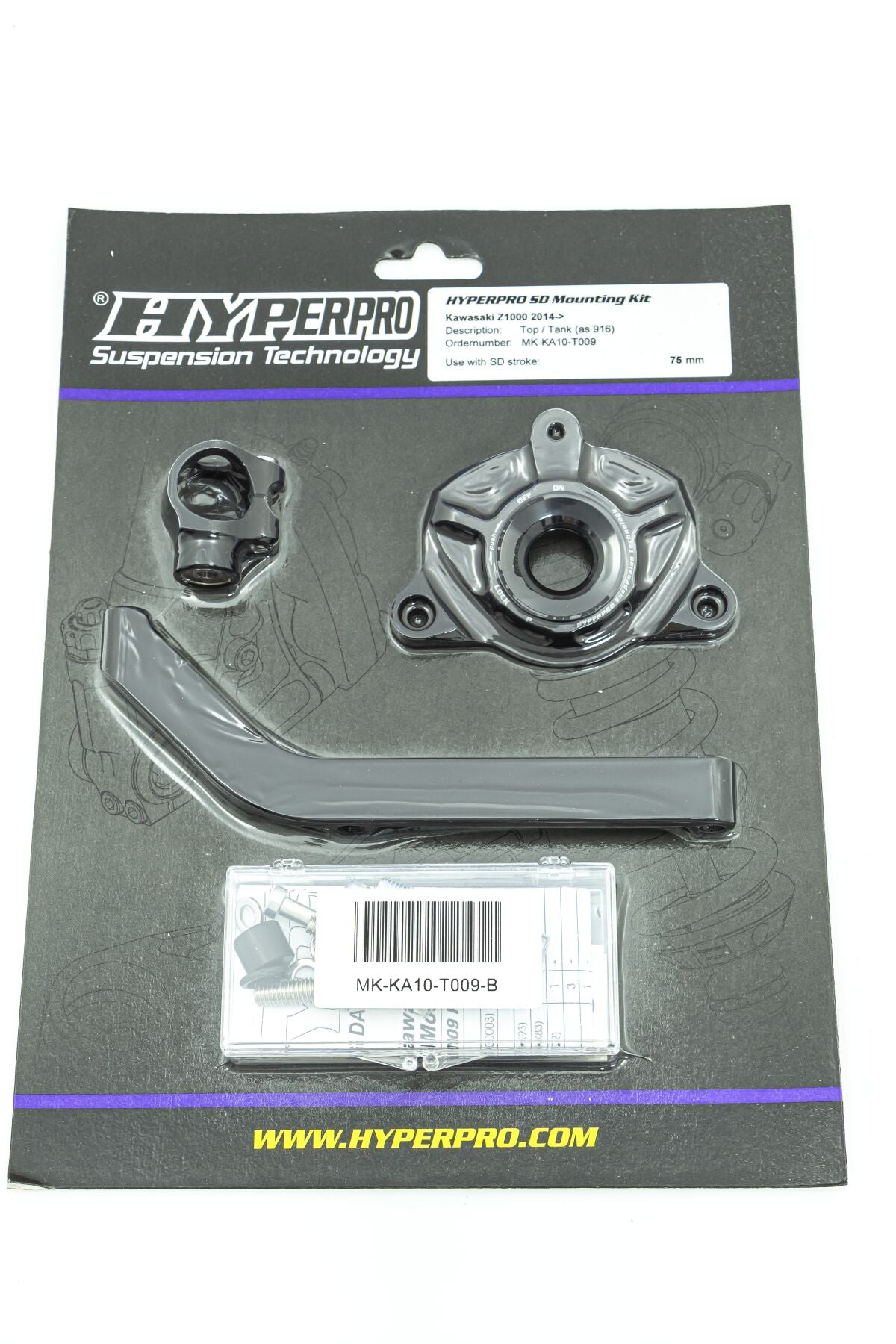 Styredempere til Kawasaki Z 1000 ABS — Hyperpro MK-KA10-T009-B