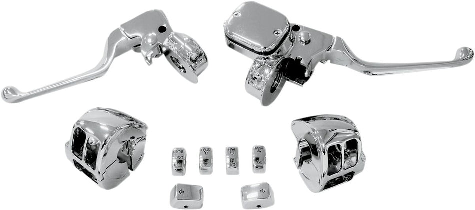 Bremse- og clutchhendler sett til Harley-Davidson — Drag Specialties H07-0755KDS