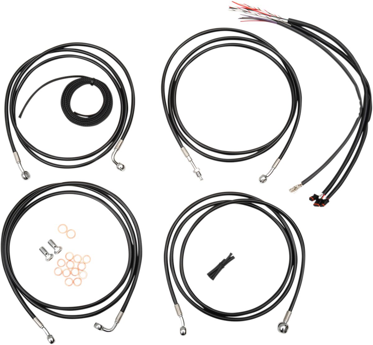 Wire- og slangesett til Harley-Davidson — La Choppers LA-8052KT2-13B