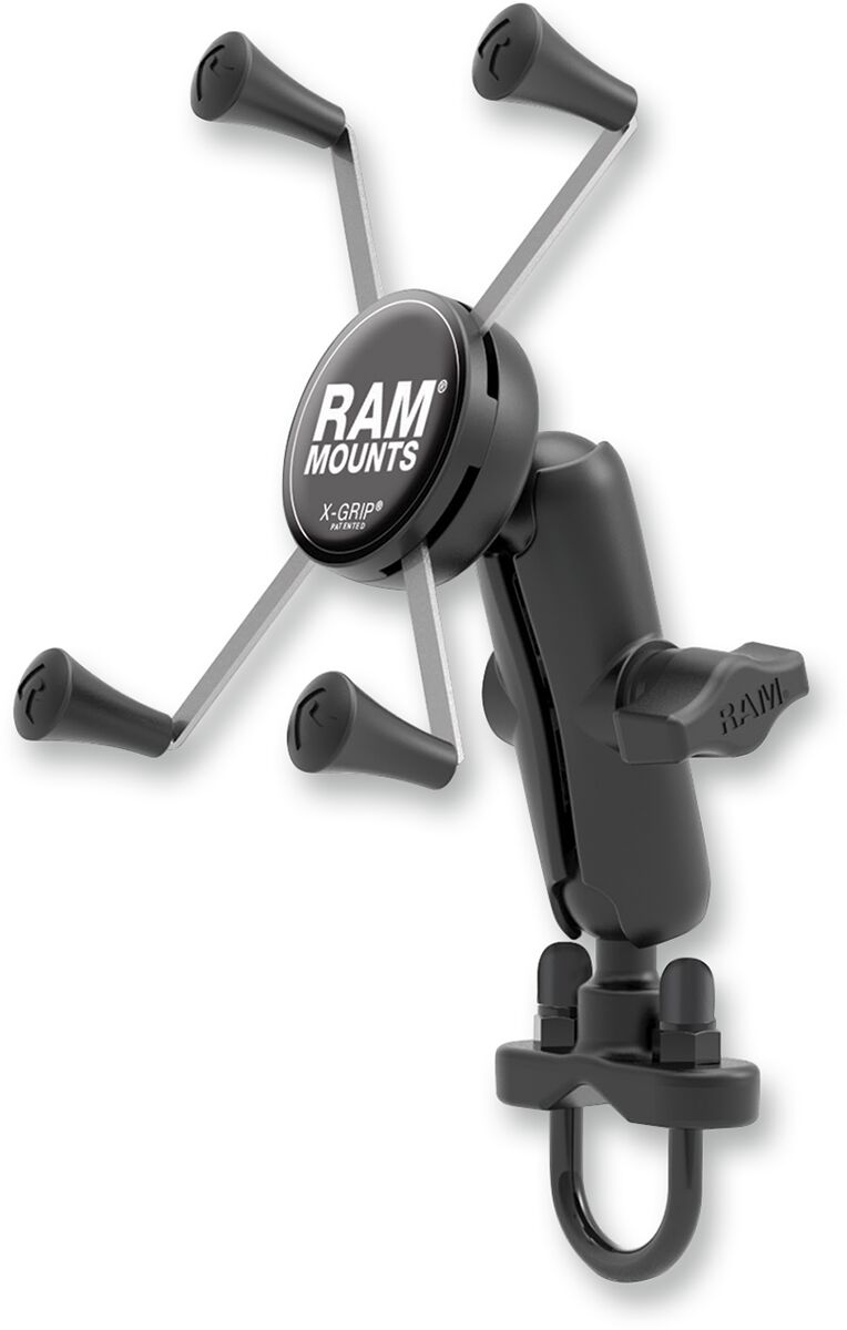 Styretilbehør, Ram Handlebar Rail Mount For Large Devices Plastic Black — Ram Mounts RAMB149Z-UN10U