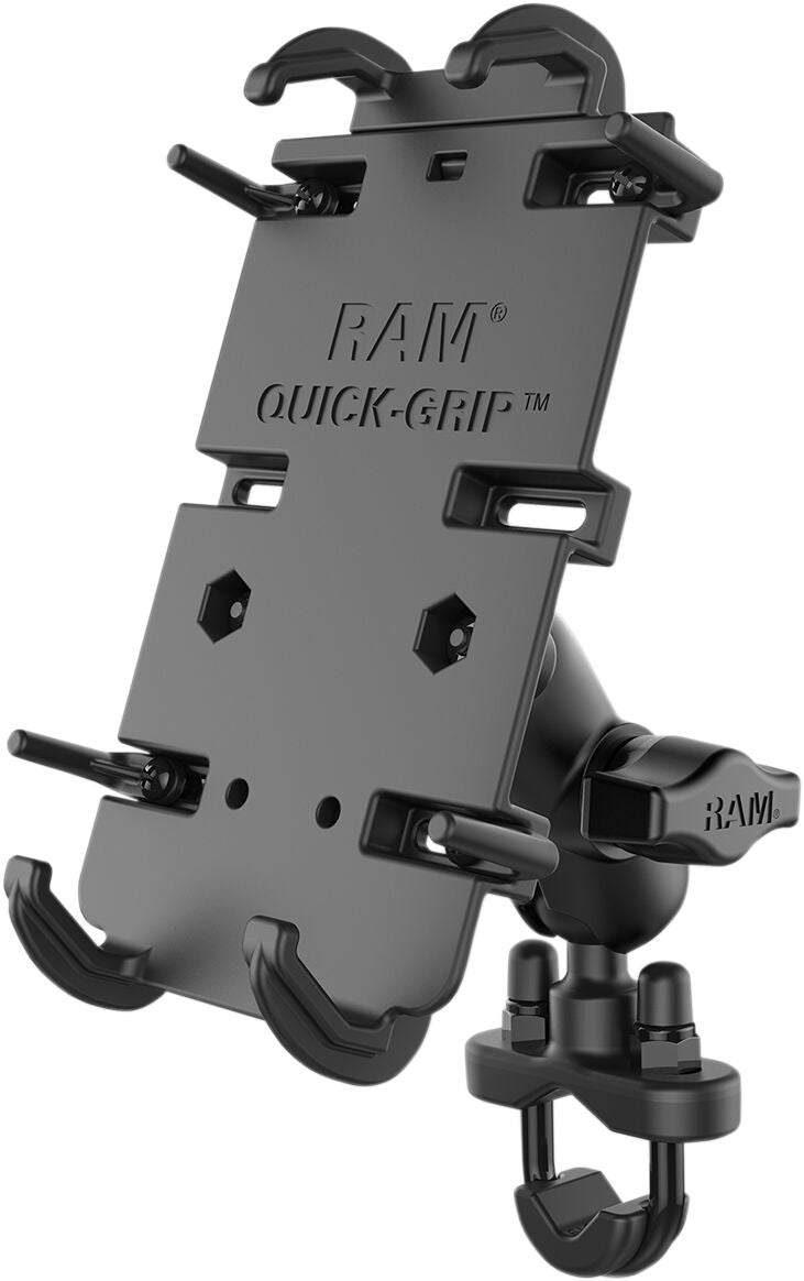 Styretilbehør, XL Quick Grip Phone Mount With U-Bolt Base — Ram Mounts RAM-B-149ZA-PD4