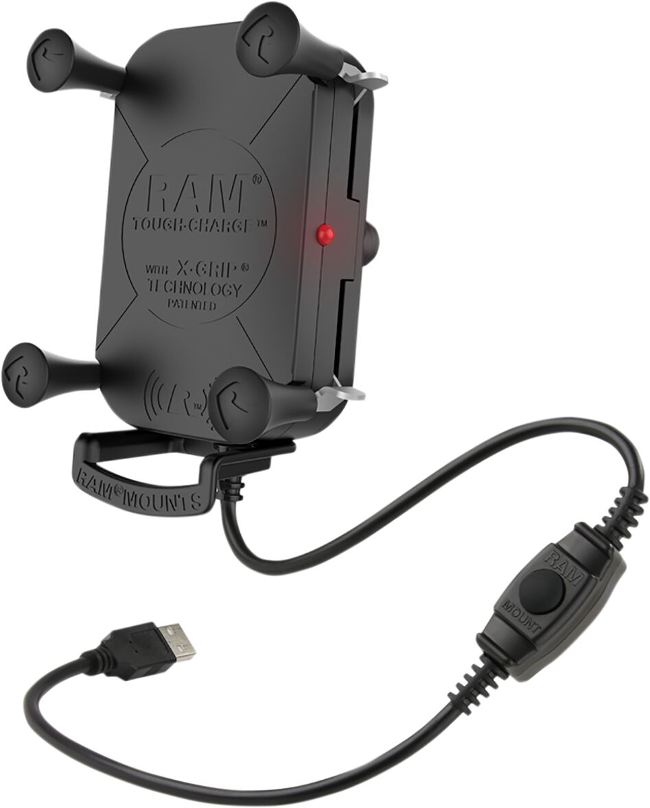 Styretilbehør, Tough-Charge with X-Grip Tech Waterproof Wireless Charging Holder — Ram Mounts RAM-HOL-UN12WB