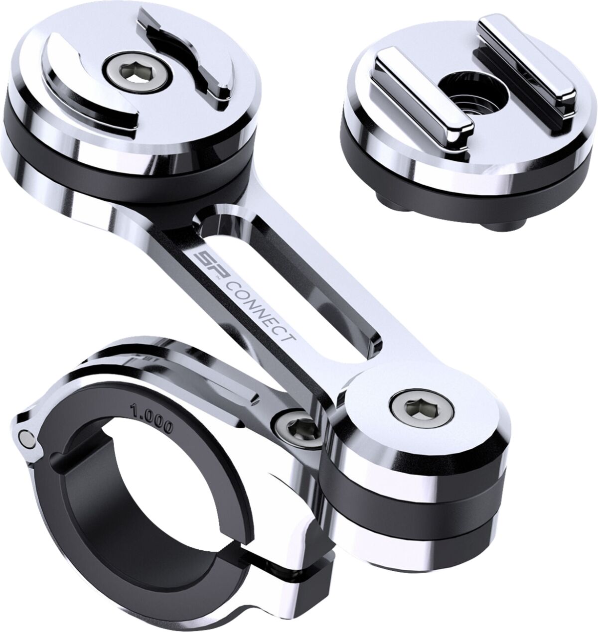 Styretilbehør, Phone Mount Moto Pro Chrome — SP Connect 53129