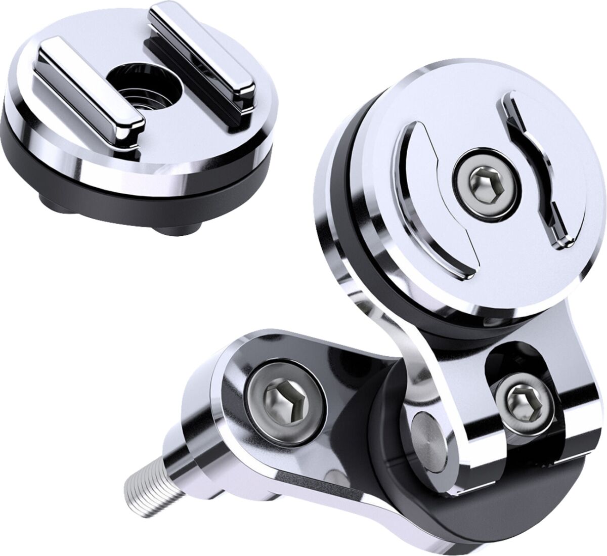 Styretilbehør, Phone Mount Clutch Pro Chrome — SP Connect 53231
