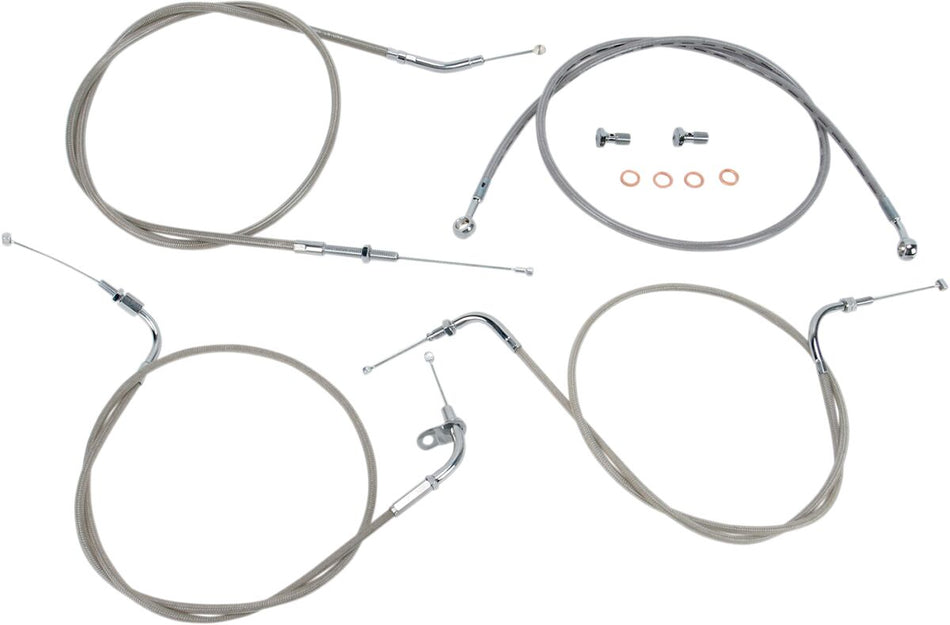Wire- og slangesett til Yamaha XVS 650 A — Baron BA-8015KT-12
