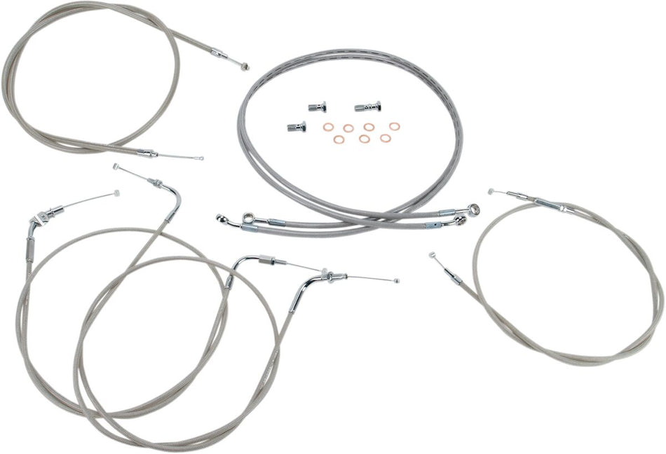 Wire- og slangesett til Yamaha XVS 1100 A — Baron BA-8042KT-12