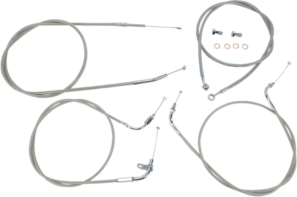 Wire- og slangesett til Yamaha XVS 650 A — Baron BA-8015KT-16
