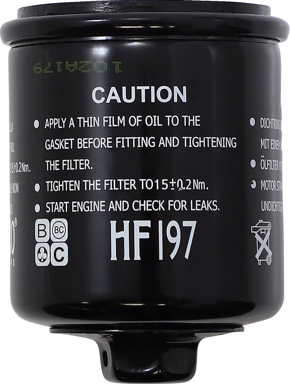 Oljefiltre — Hiflofiltro HF197