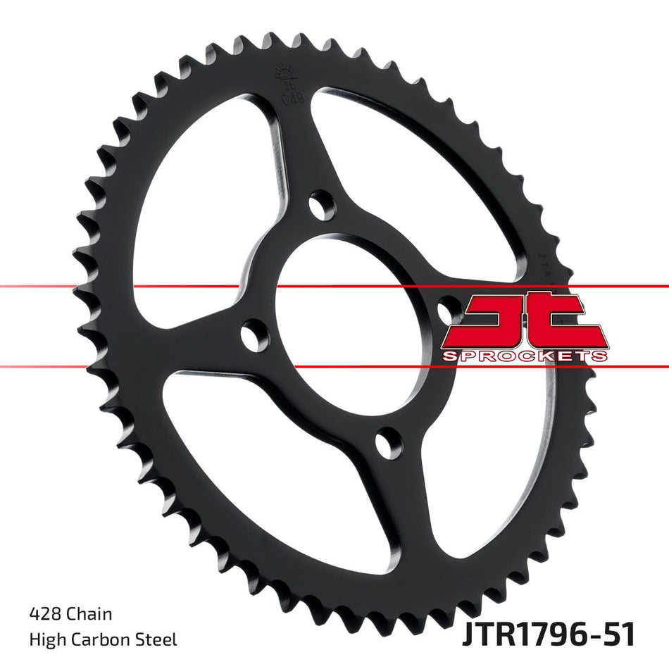 Bakdrev stål 428, 51T til Suzuki RV 125 — JT Sprockets JTR1796.51