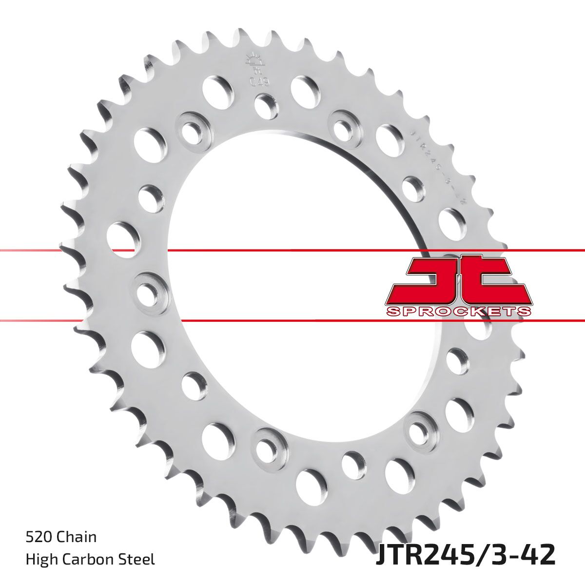 Bakdrev stål 520, 42T — JT Sprockets JTR245/3.42