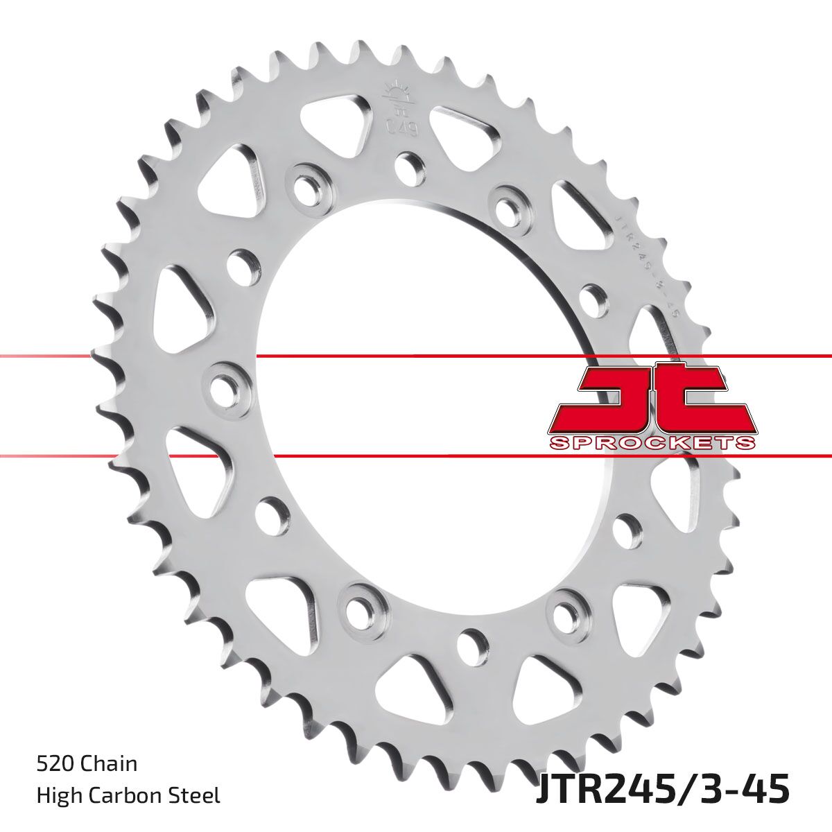 Bakdrev stål 520, 45T — JT Sprockets JTR245/3.45