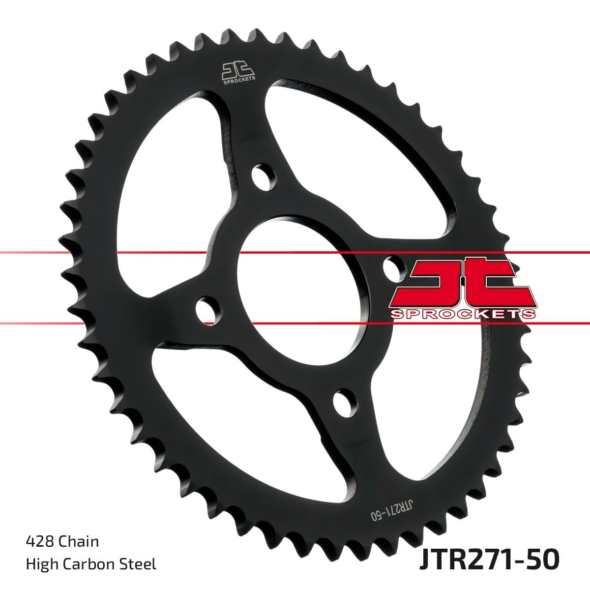 Bakdrev stål 428, 50T til Honda CLR 125 — JT Sprockets JTR271.50