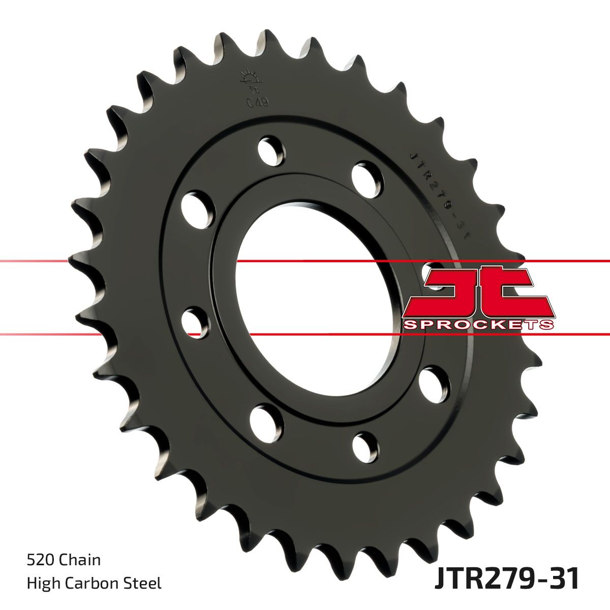 Bakdrev stål 520, 31T til Honda — JT Sprockets JTR279.31