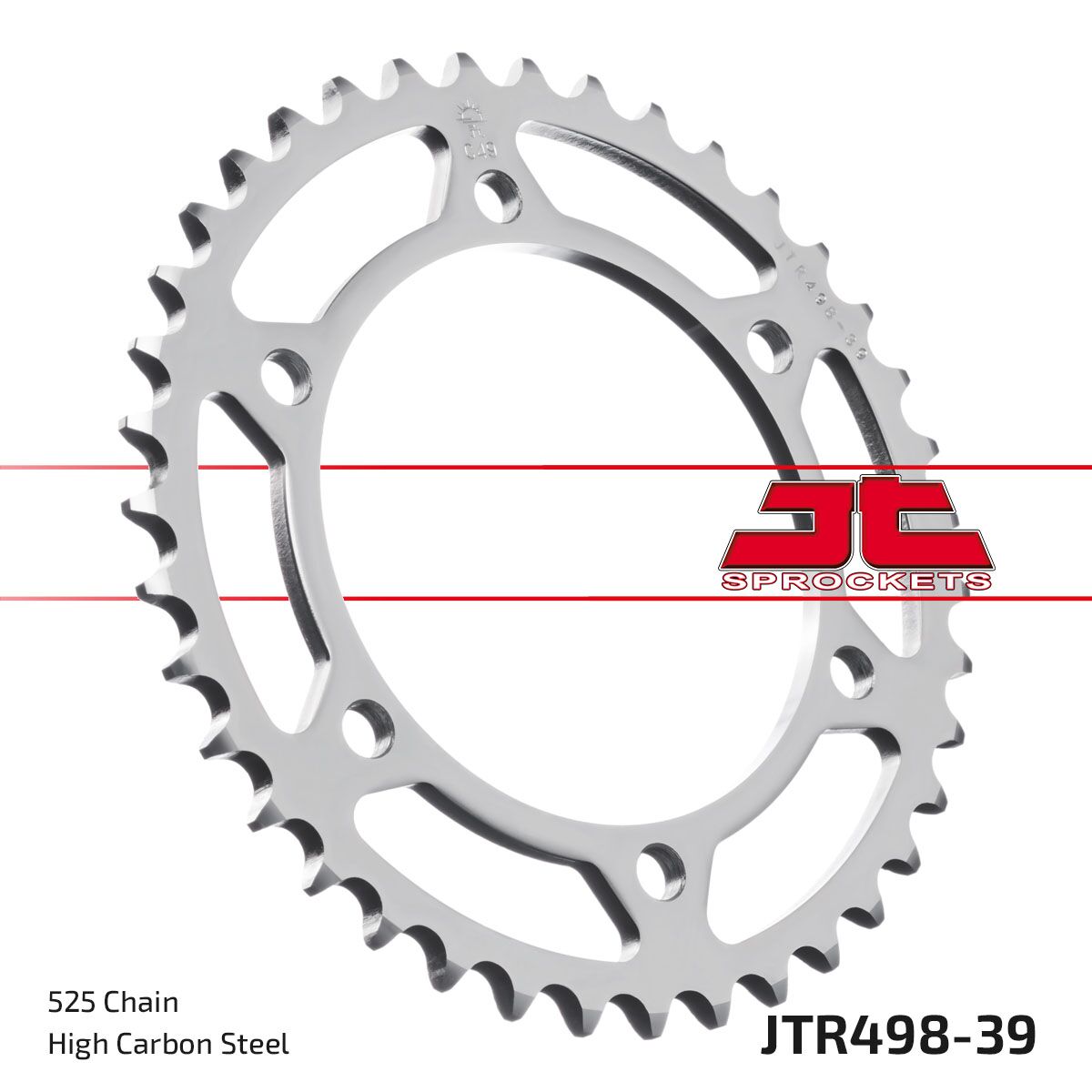 Bakdrev stål 525, 39T — JT Sprockets JTR498.39