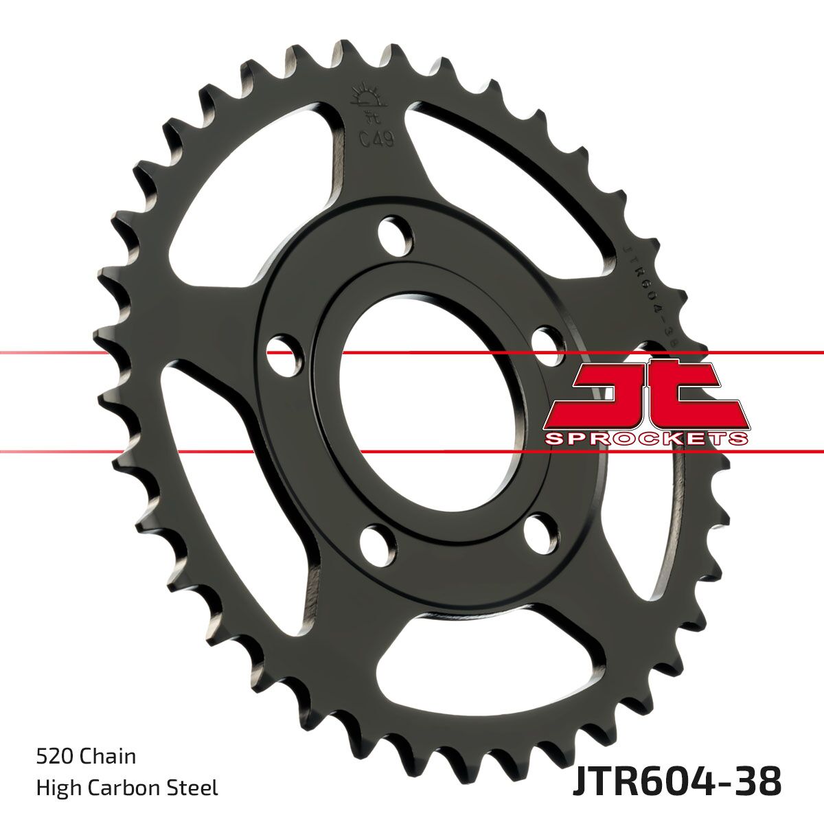 Bakdrev stål 520, 38T — JT Sprockets JTR604.38