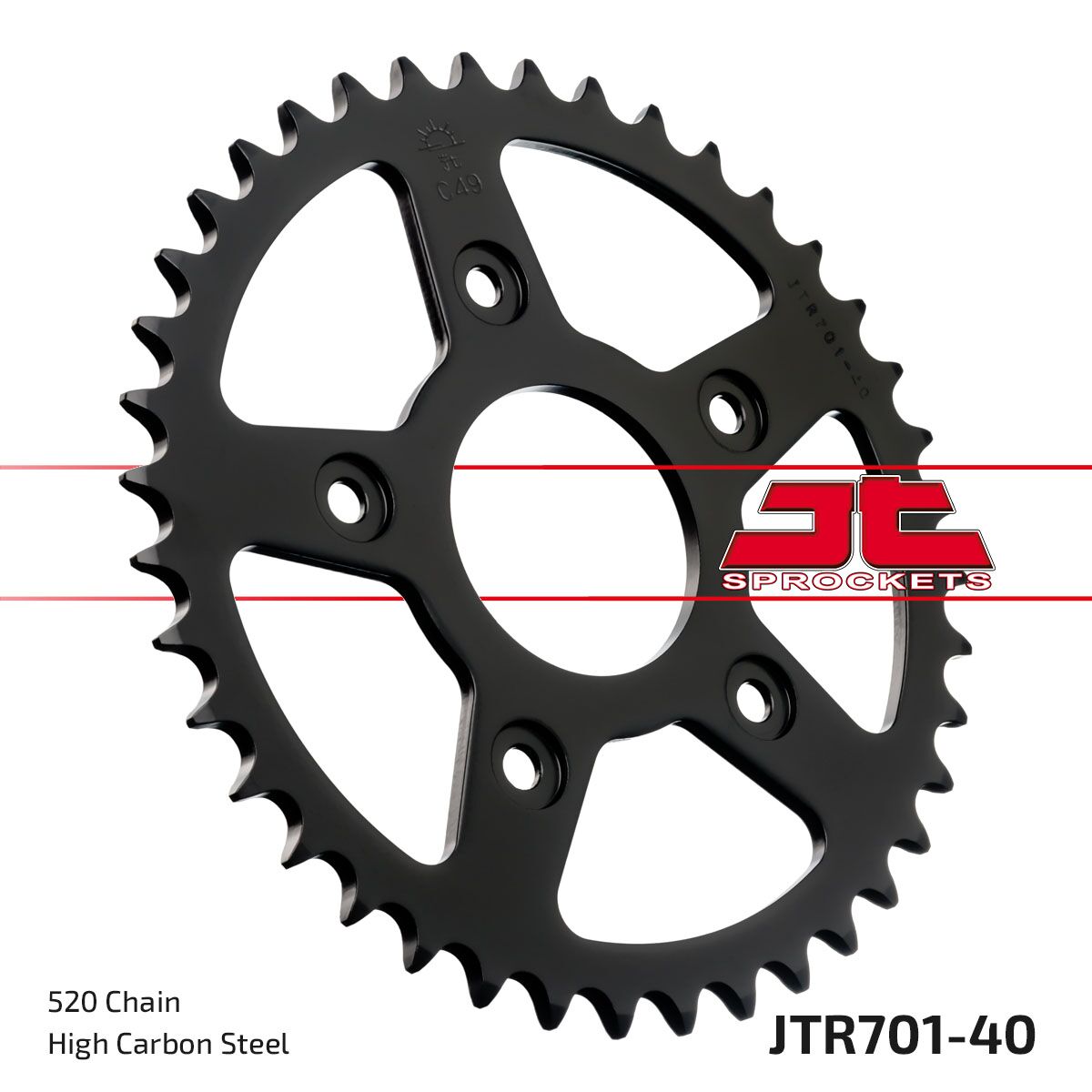 Bakdrev stål 520, 40T — JT Sprockets JTR701.40