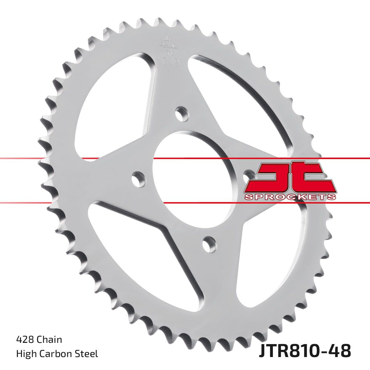 Bakdrev stål 428, 48T — JT Sprockets JTR810.48