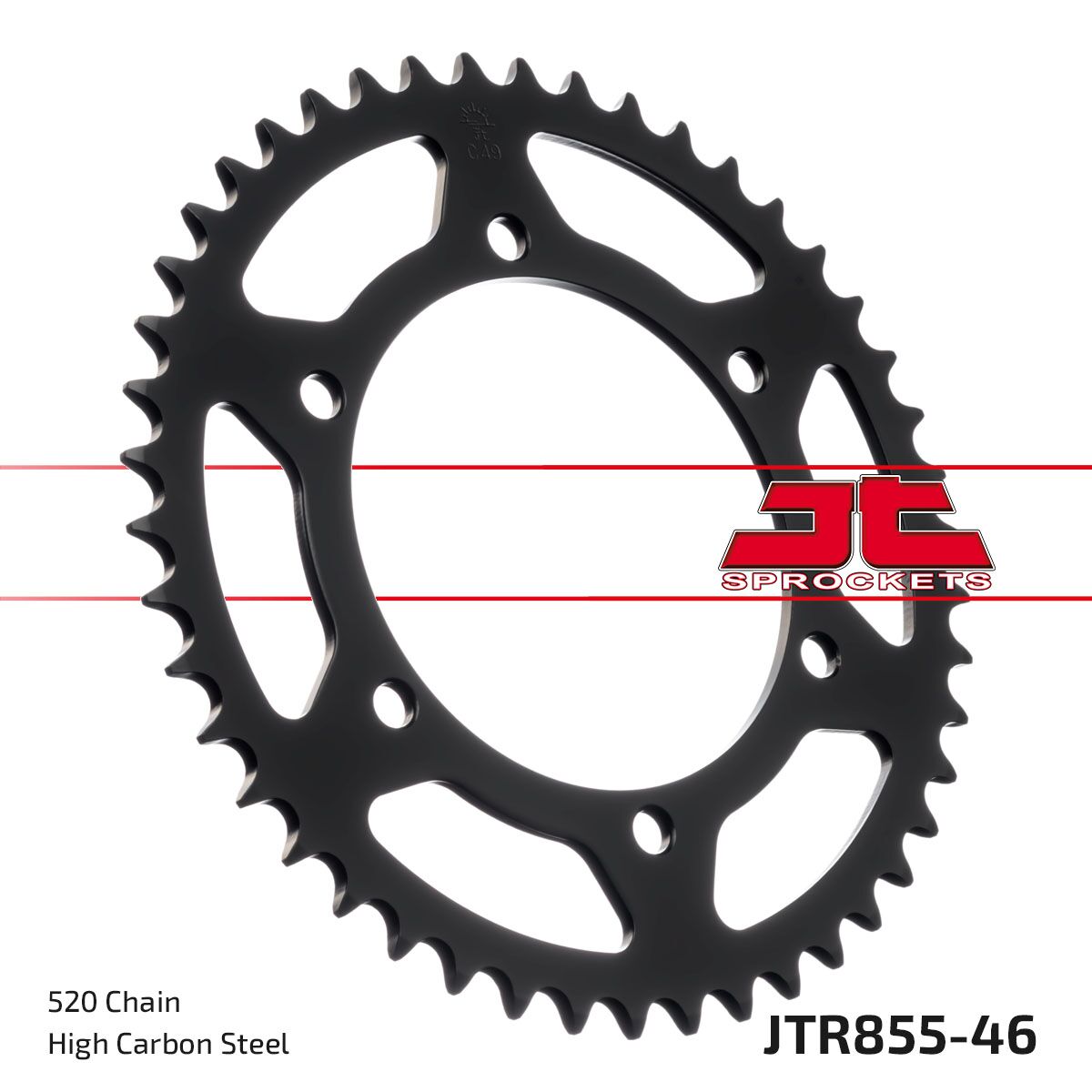 Bakdrev stål 520, 46T til Yamaha — JT Sprockets JTR855.46