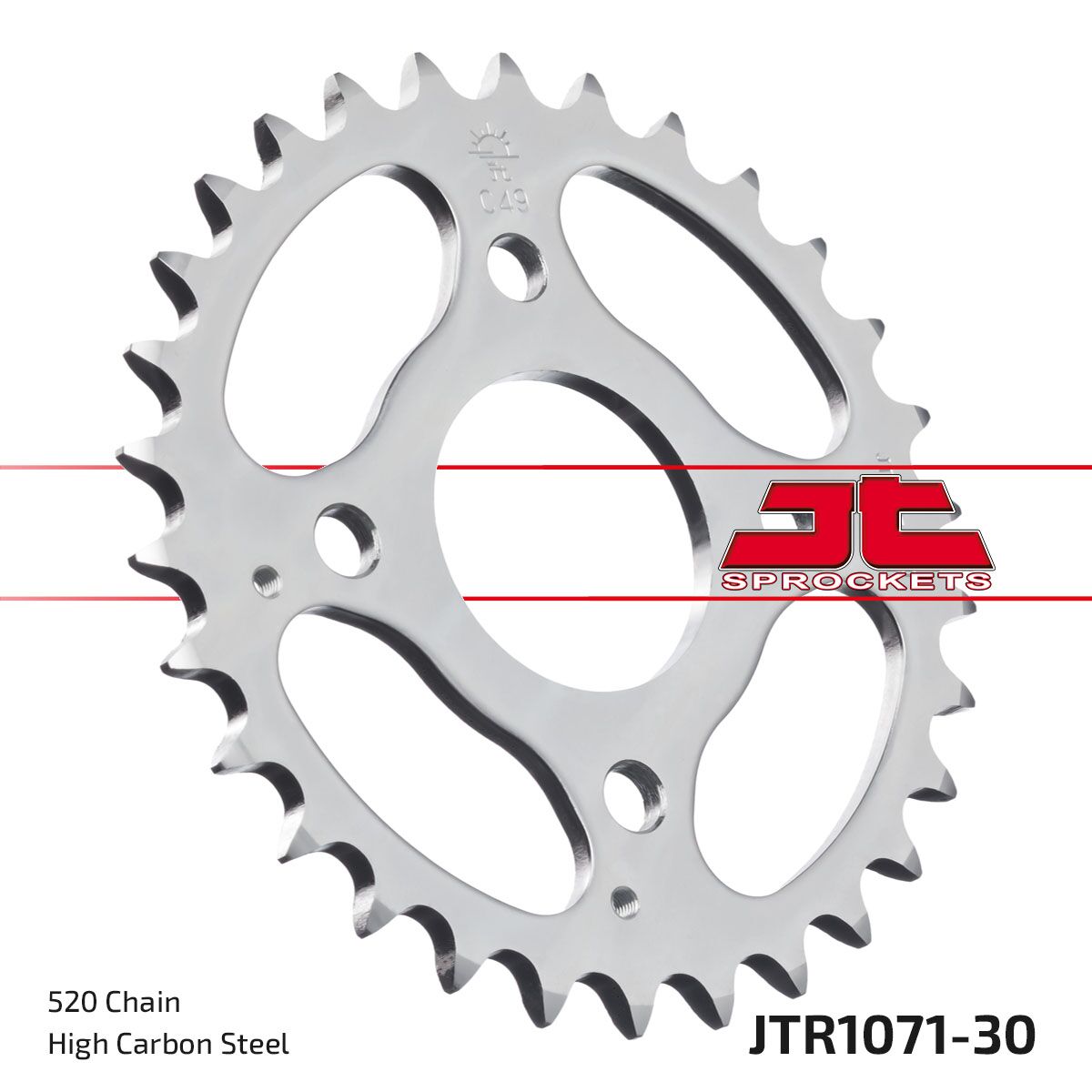 Bakdrev stål 520, 30T til Kymco — JT Sprockets JTR1071.30
