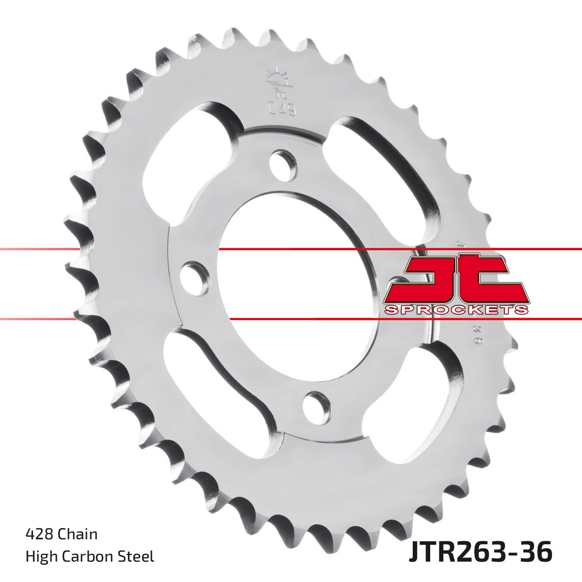 Bakdrev stål 428, 36T — JT Sprockets JTR263.36