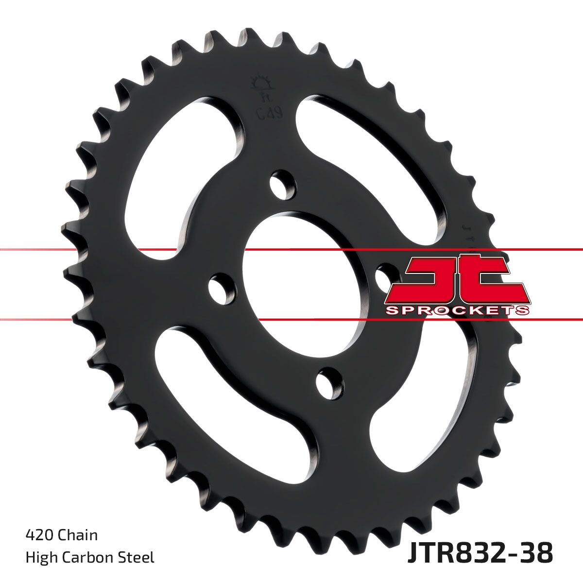 Bakdrev stål 420, 38T — JT Sprockets JTR832.38