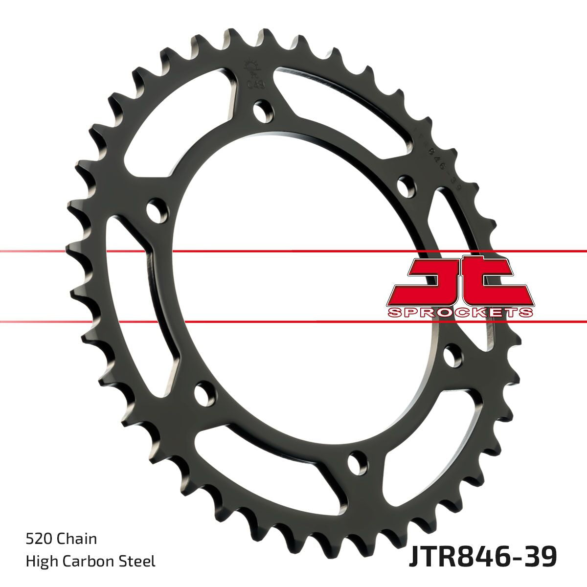Bakdrev stål 520, 39T til Yamaha — JT Sprockets JTR846.39
