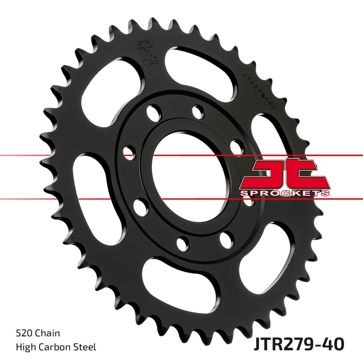 Bakdrev stål 520, 40T til Honda — JT Sprockets JTR279.40
