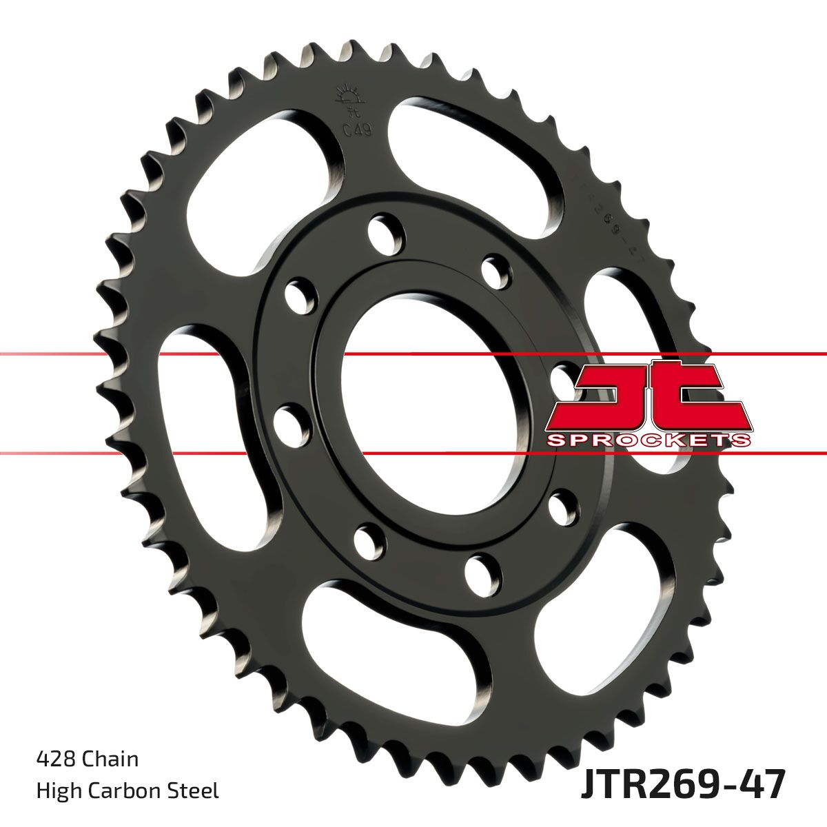 Bakdrev stål 428, 47T — JT Sprockets JTR269.47