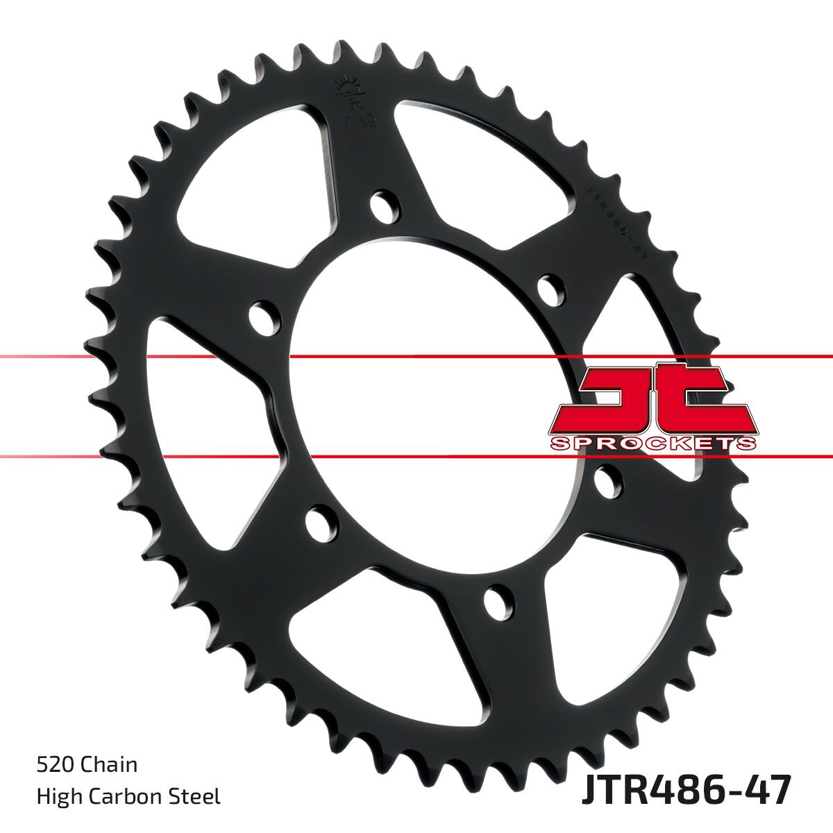 Bakdrev stål 520, 47T — JT Sprockets JTR486.47