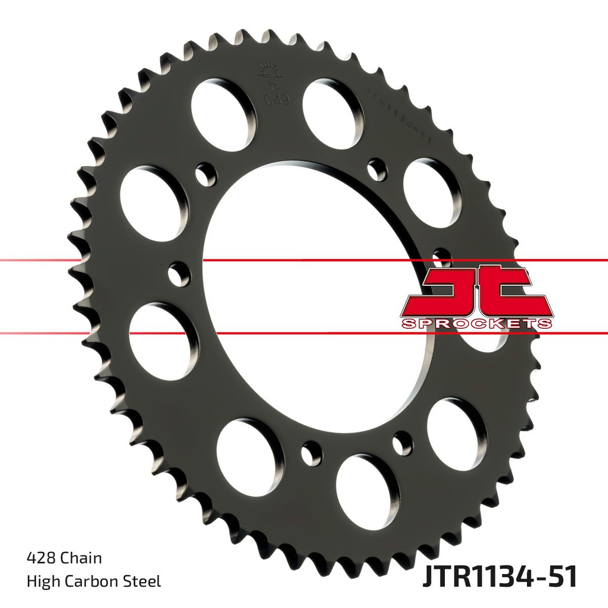 Bakdrev stål 428, 51T — JT Sprockets JTR1134.51