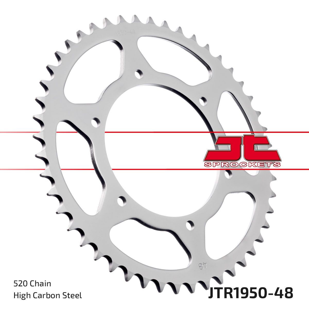 Bakdrev stål 520, 48T til Husaberg — JT Sprockets JTR1950.48