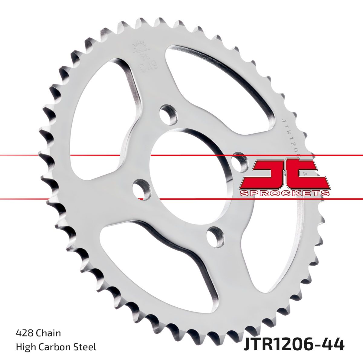 Bakdrev stål 420, 44T til Honda CBR 125 R — JT Sprockets JTR1206.44
