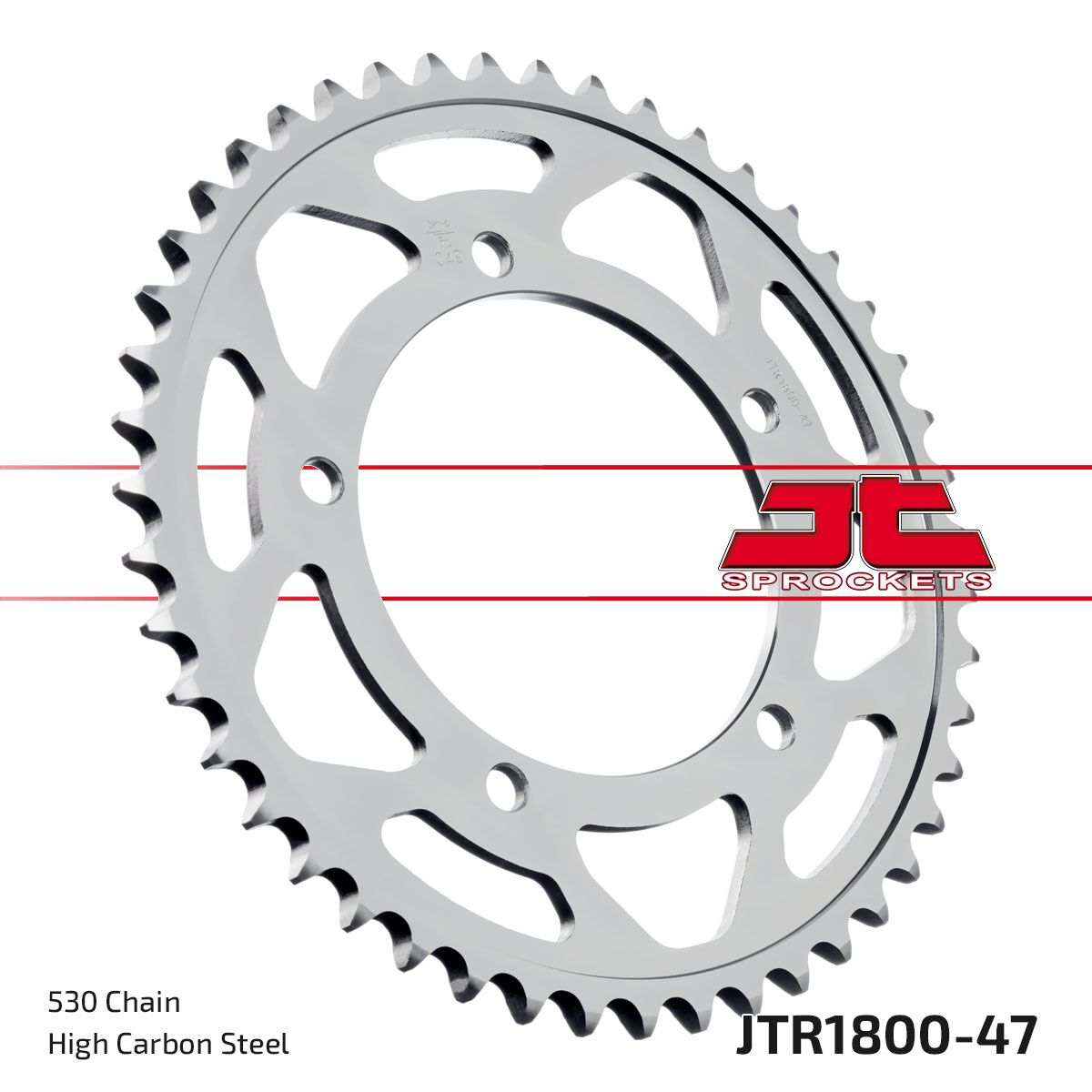 Bakdrev stål 530, 47T — JT Sprockets JTR1800.47