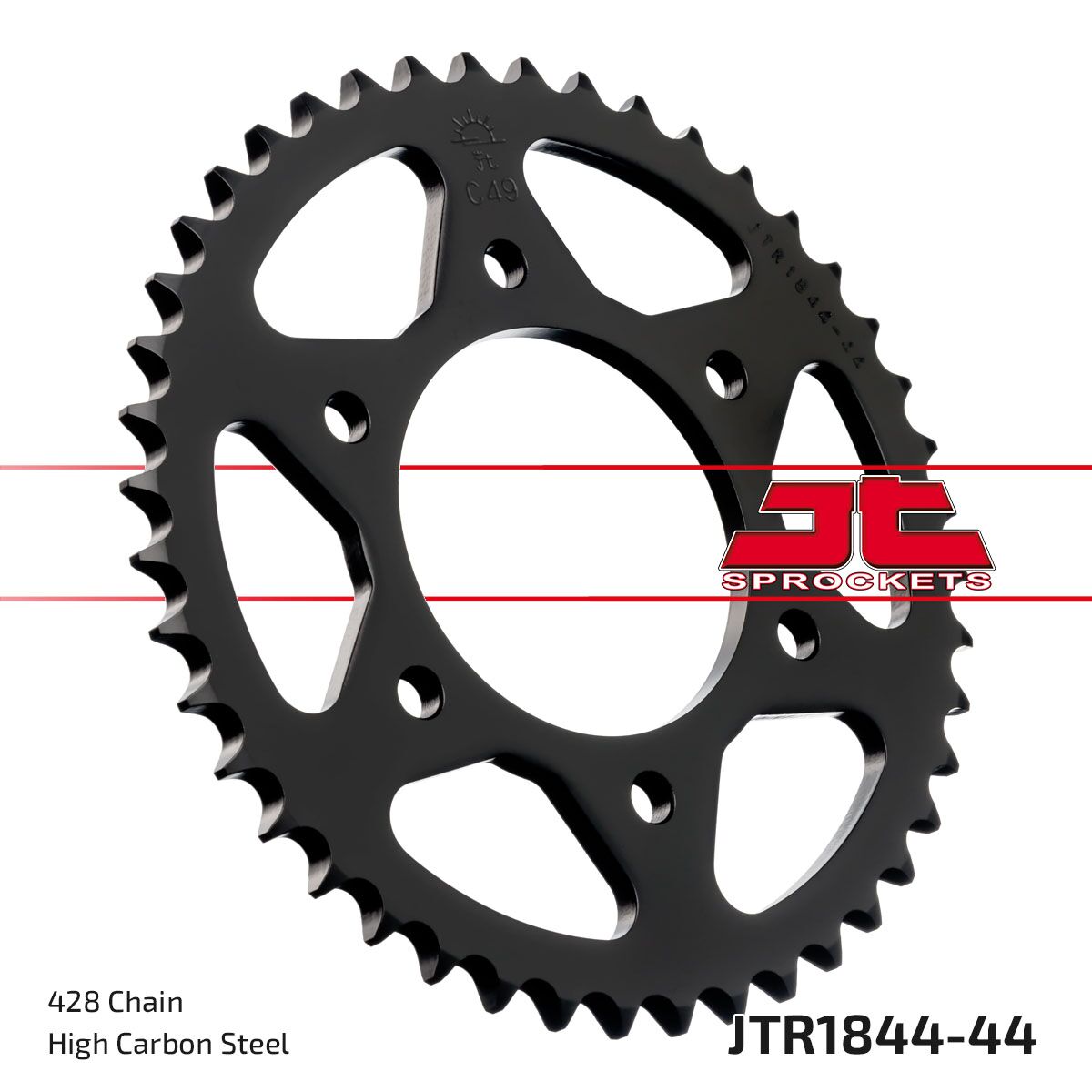 Bakdrev stål 428, 44T til Yamaha — JT Sprockets JTR1844.44