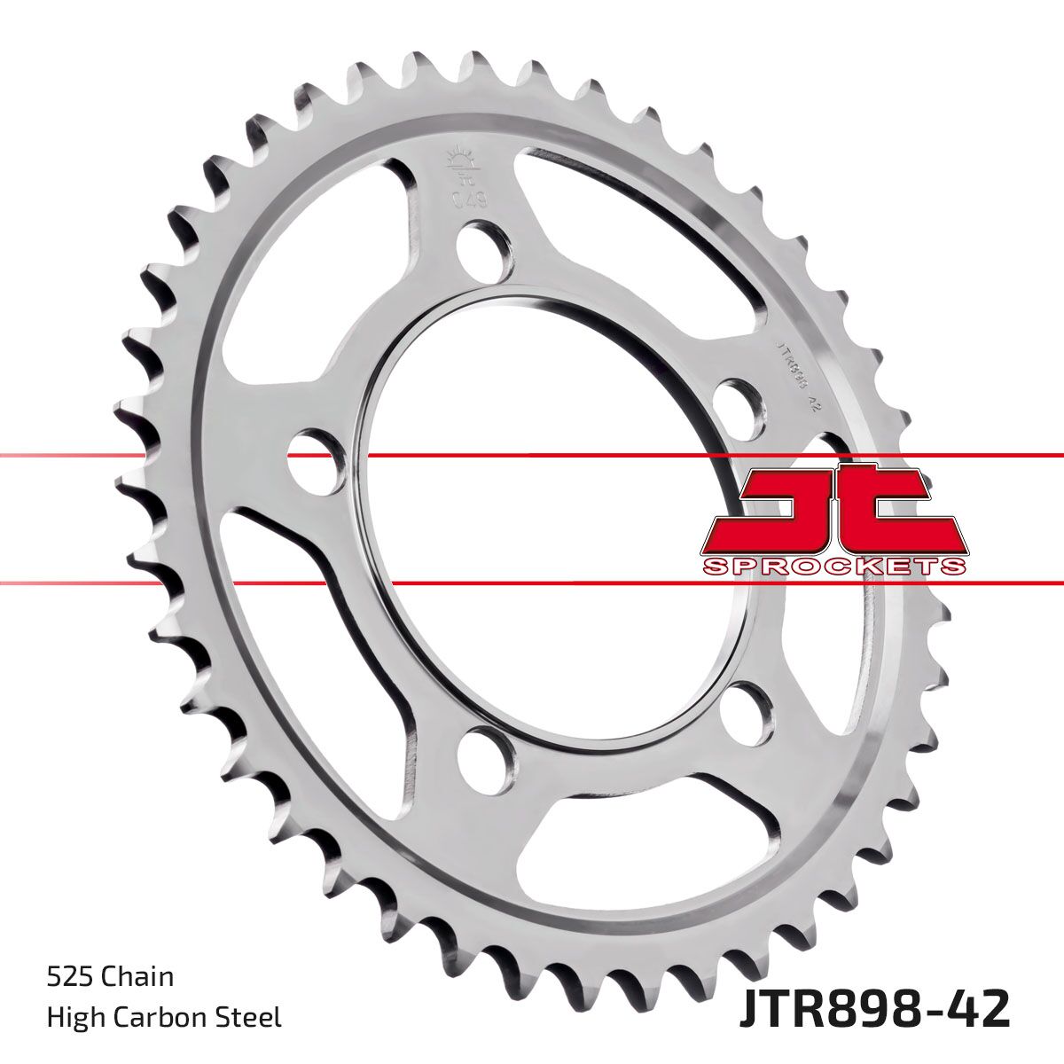 Bakdrev stål 525, 42T til KTM — JT Sprockets JTR898.42