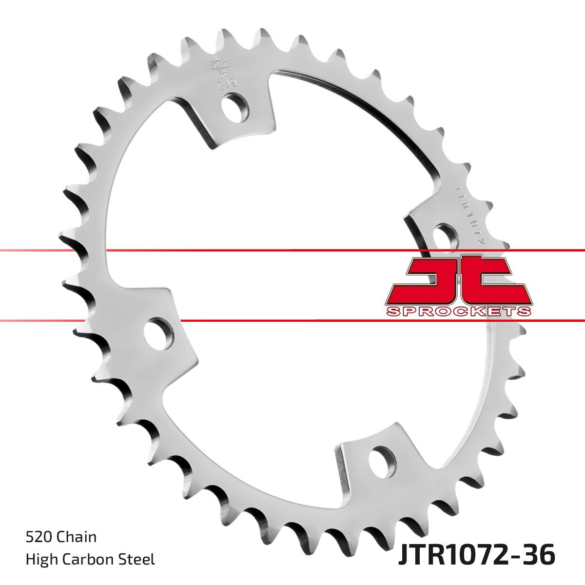 Bakdrev stål 520, 36T til Kymco KXR 250 2X4 — JT Sprockets JTR1072.36