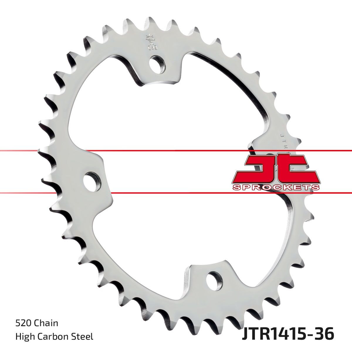Bakdrev stål 520, 36T til Kawasaki KFX 450 R 2x4 — JT Sprockets JTR1415.36