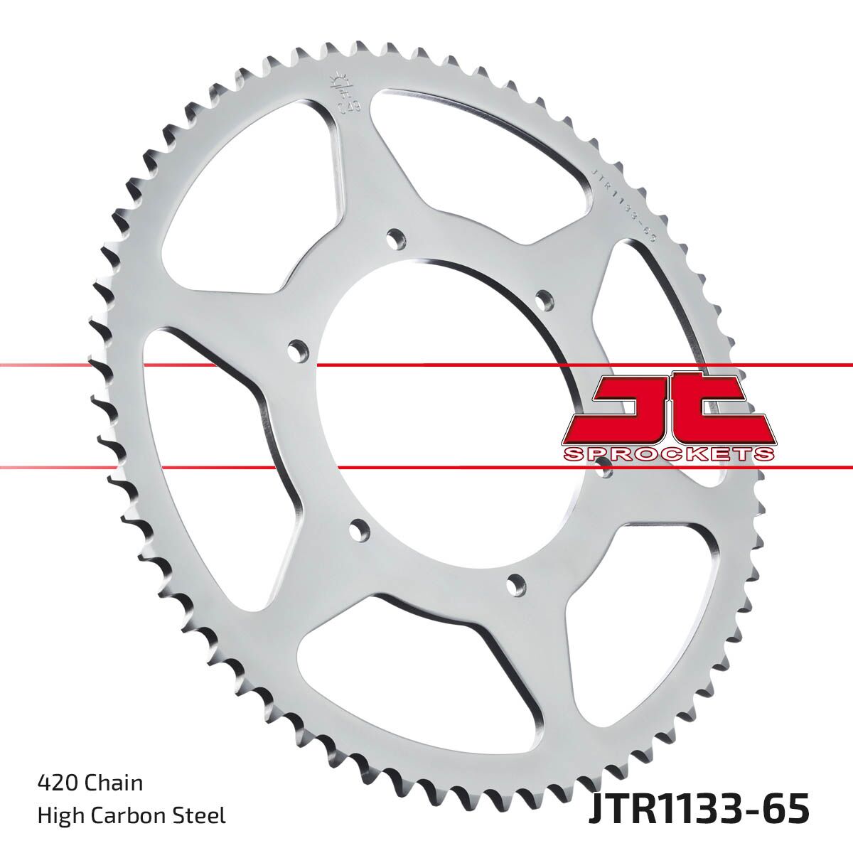 Bakdrev stål 420, 65T — JT Sprockets JTR1133.65