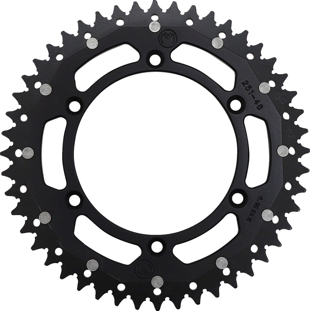 Bakdrev stål 520, 48T til Yamaha — Moose Offroad Hard-Parts 1210-251-48-10X
