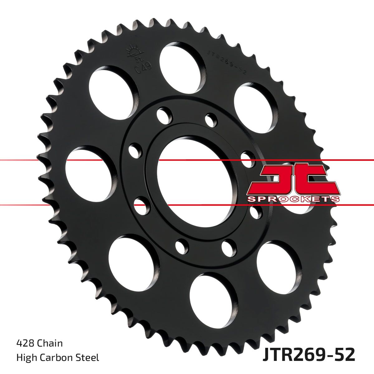 Bakdrev stål 428, 52T — JT Sprockets JTR269.52