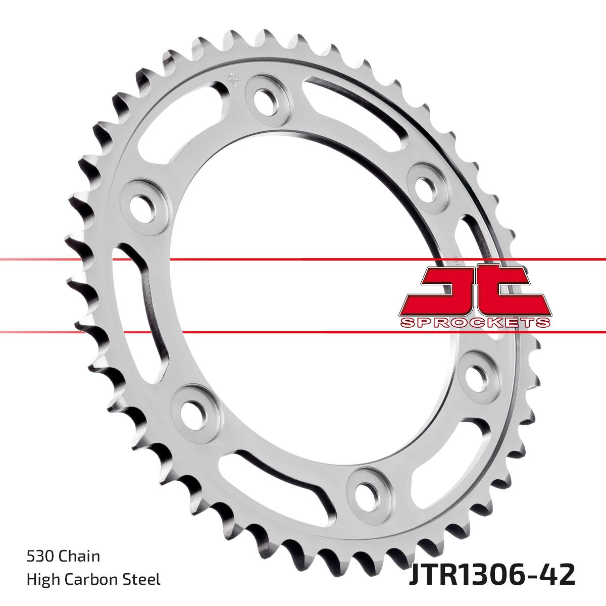 Bakdrev stål 530, 42T til Honda — JT Sprockets JTR1306.42ZBK