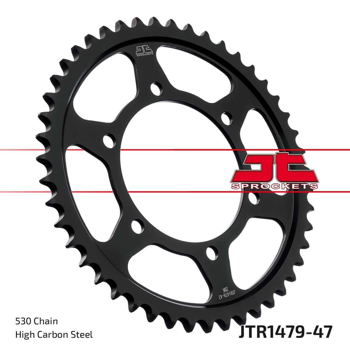 Bakdrev stål 530, 47T til Yamaha — JT Sprockets JTR1479.47ZBK