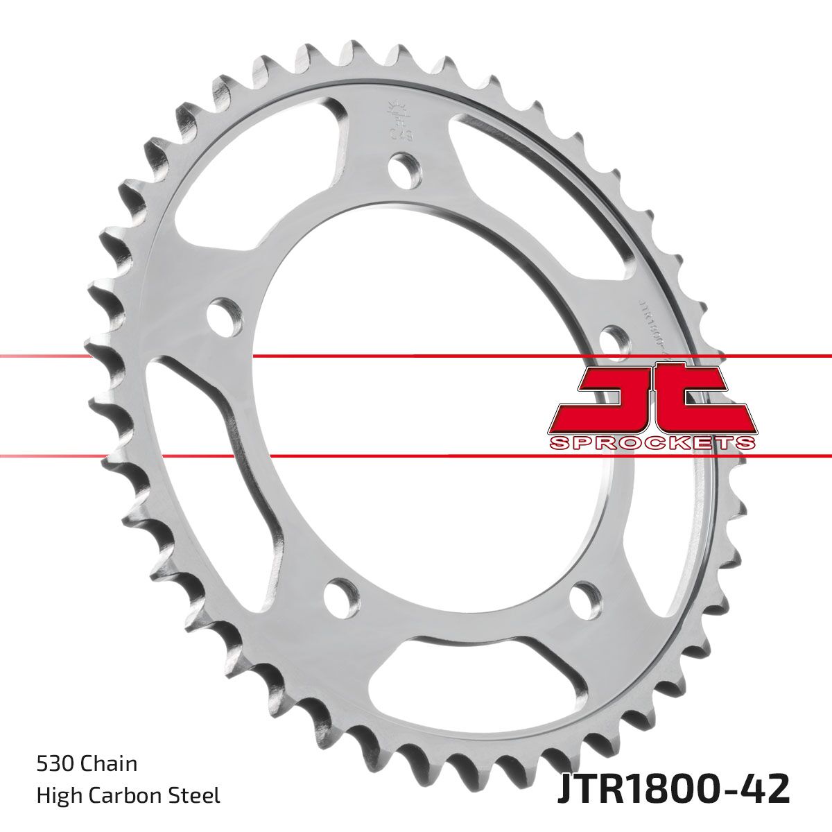 Bakdrev stål 530, 42T — JT Sprockets JTR1800.42ZBK