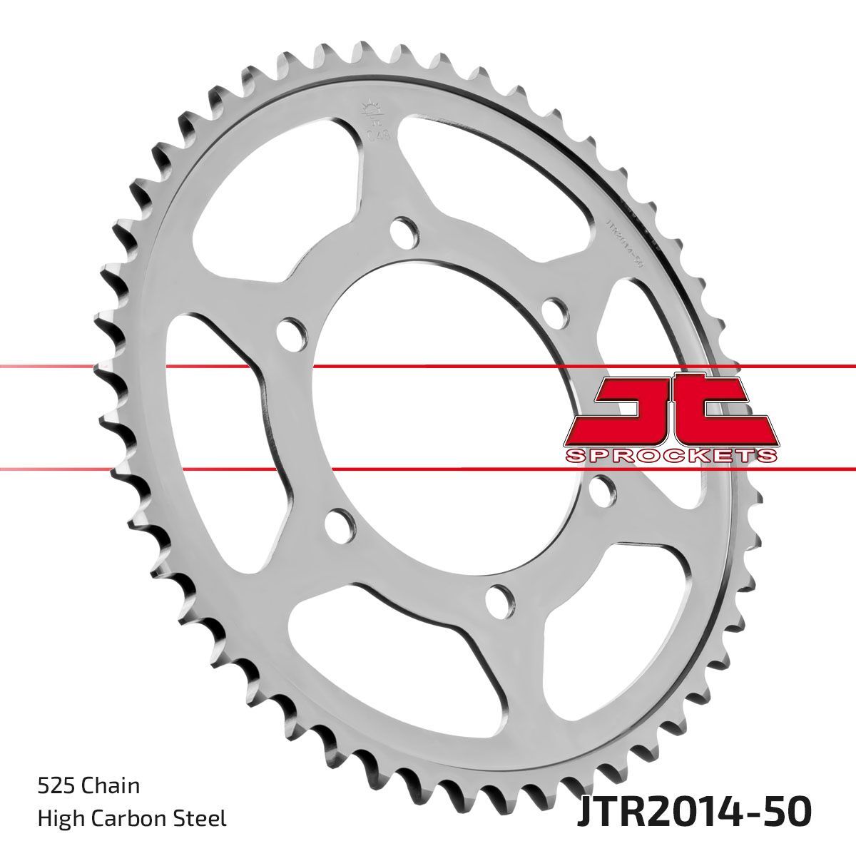 Bakdrev stål 525, 50T til Triumph — JT Sprockets JTR2014.50ZBK