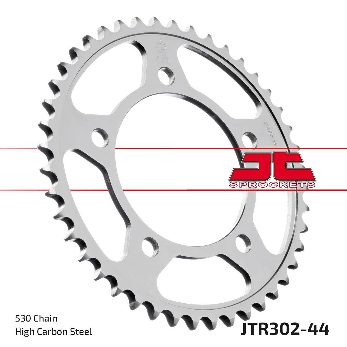 Bakdrev stål 530, 44T til Honda — JT Sprockets JTR302.44ZBK