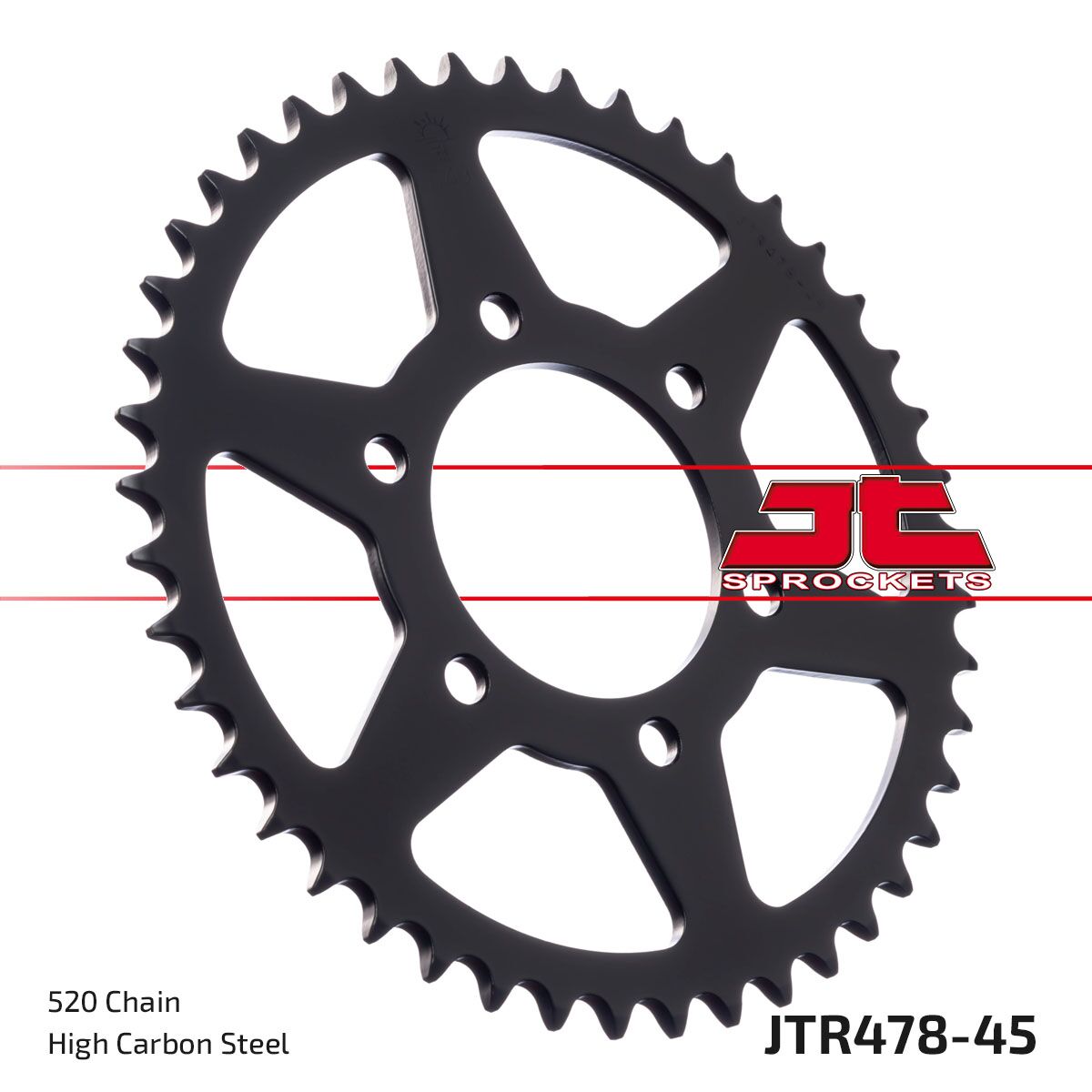 Bakdrev stål 520, 45T — JT Sprockets JTR478.45ZBK
