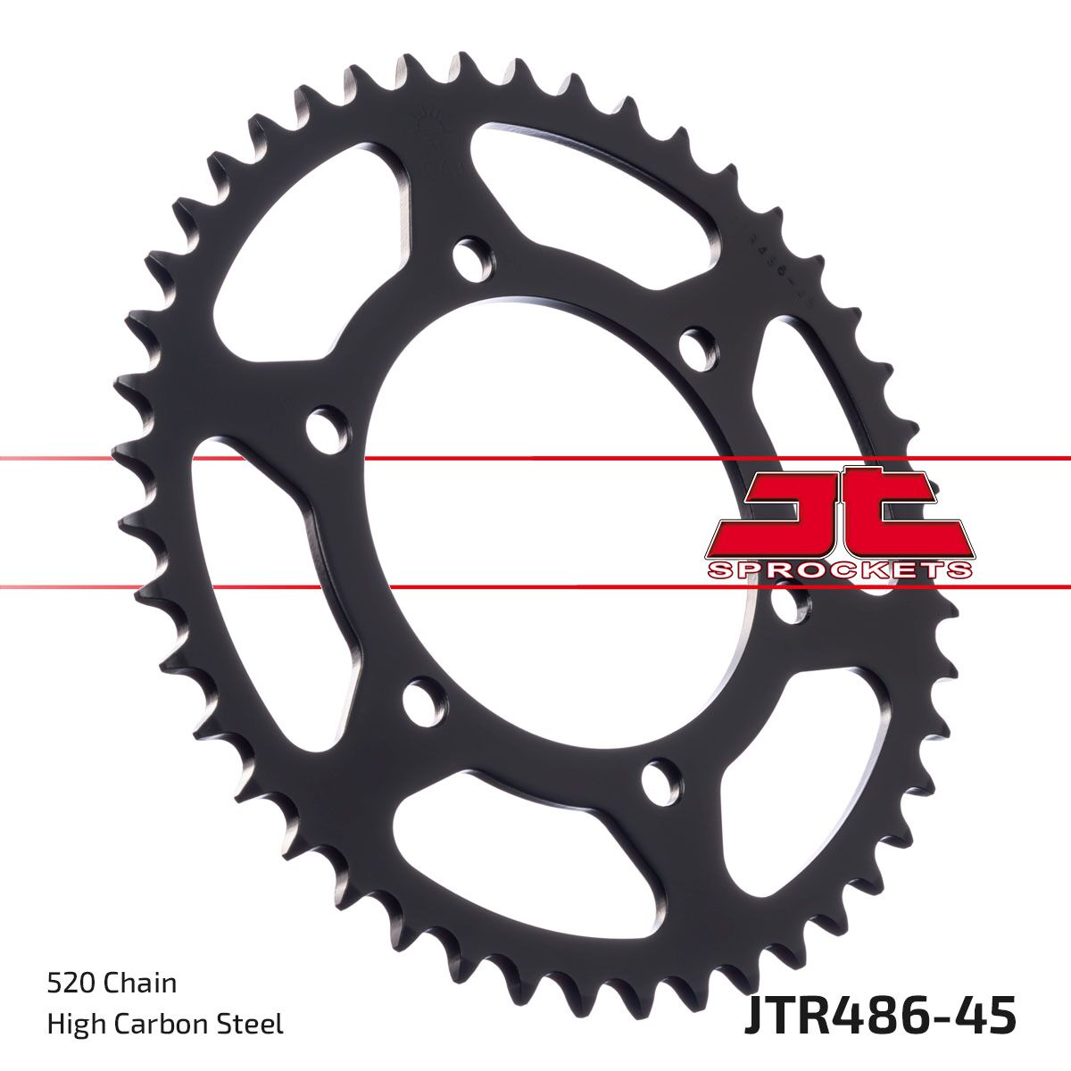 Bakdrev stål 520, 45T — JT Sprockets JTR486.45ZBK